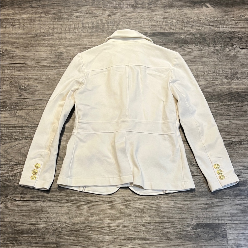 Joie White Women's Tailored Blazer with Gold Buttons - Picture 3 of 3